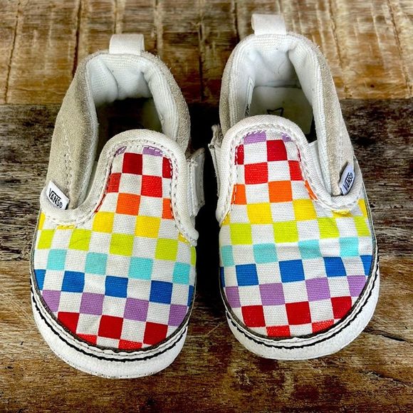 Vans checkered Crib Shoes - Picture 1 of 3